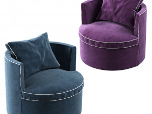 Italian armchair Cleo by Italia Lounge 3D Model