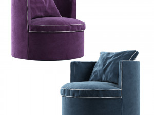 Italian armchair Cleo by Italia Lounge 3D मॉडल
