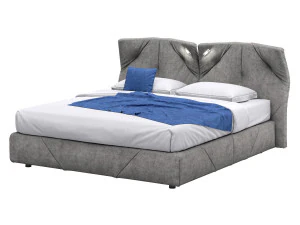 Italia Lounge'dan Geo aydınlatmalı İtalyan yatak 3D Model