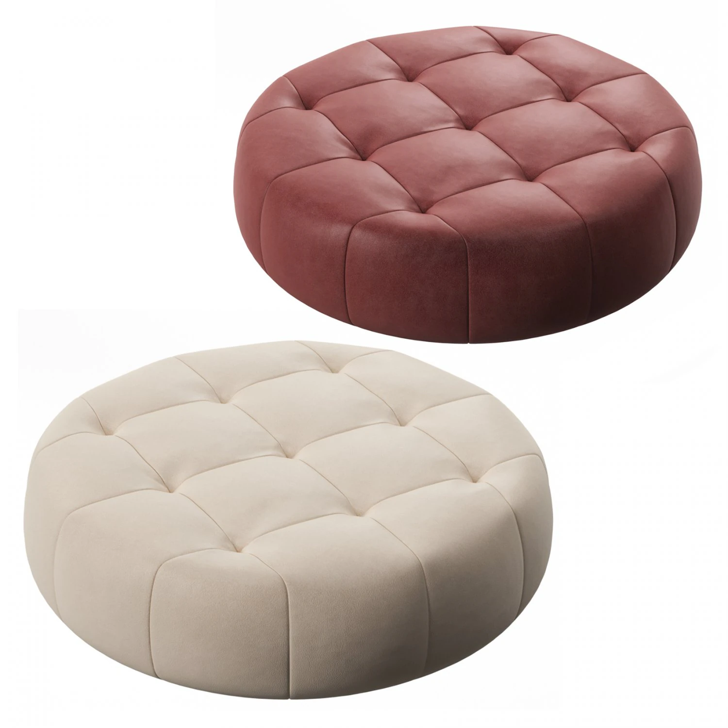 Ottoman-table Italia LoungeTondo 3D Model .c4d .max .obj .3ds .fbx .stl .blend 