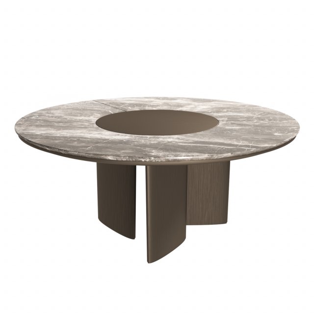 Ala Round Dining Table by MisuraEmme 3D Model .c4d .max .obj .3ds .fbx .stl .blend 