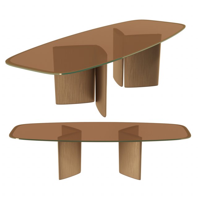 Italian Dining Table Ala by MisuraEmme 3D Модель .c4d .max .obj .3ds .fbx .stl .blend 