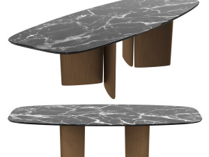 Italian Dining Table Ala by MisuraEmme 3D Модель