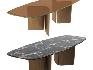 Italian Dining Table Ala by MisuraEmme 3D Модель