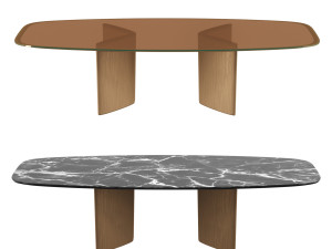Italian Dining Table Ala by MisuraEmme 3D Модель
