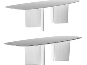 Italian Dining Table Ala by MisuraEmme 3D Модель