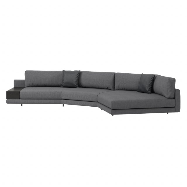 Argo Italian corner sofa by MisuraEmme with table 3D Model .c4d .max .obj .3ds .fbx .stl .blend 