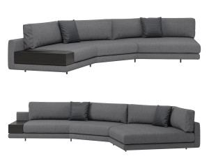 Argo Italian corner sofa by MisuraEmme with table 3D Model