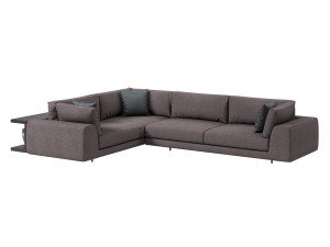 Argo Italian large corner sofa by MisuraEmme with side table 3D Model