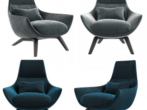 Armchair MisuraEmme Ermes 3D Model