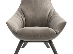 Armchair MisuraEmme Florentia 3D Model