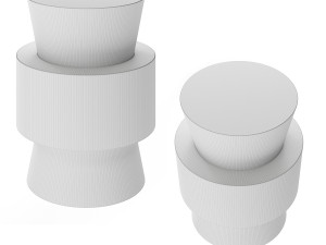 Small coffee table MIsura Emme MOAI 3D Model