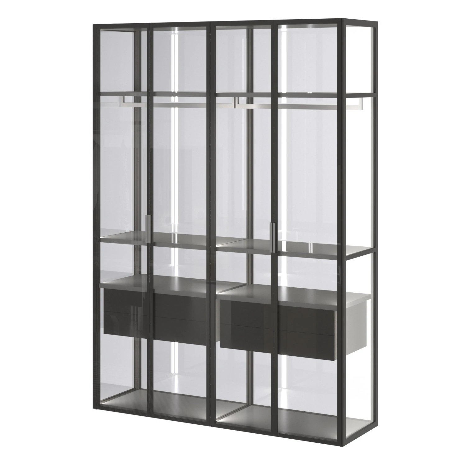 Italian wardrobe Palo Alto by Misura Emme 3D Model .c4d .max .obj .3ds .fbx .stl .blend