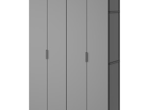 Italian wardrobe Palo Alto by Misura Emme 3D Model