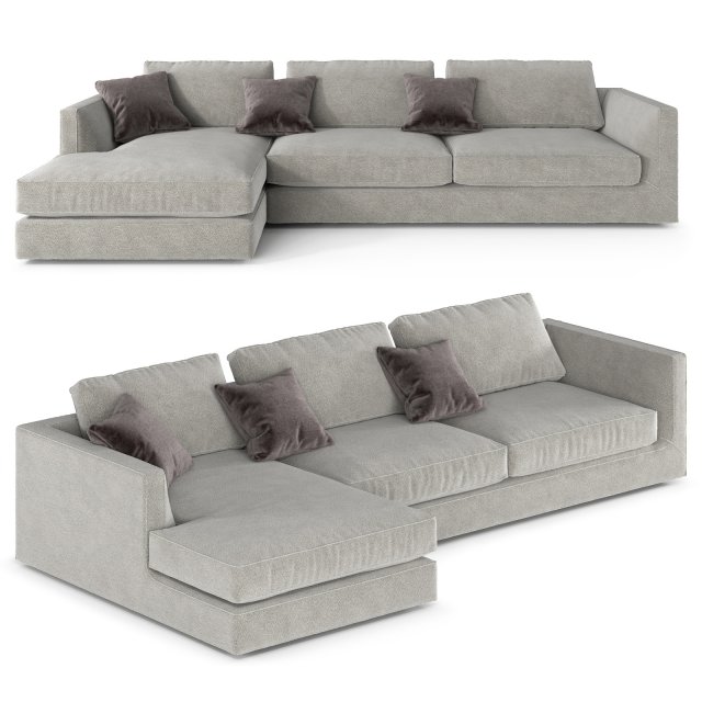 Phoenix Italian Sofa by MisuraEmme 3D Model .c4d .max .obj .3ds .fbx .stl .blend 