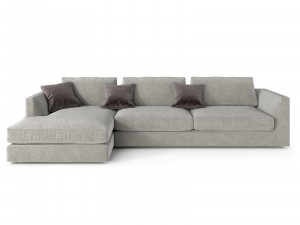 Phoenix Italian Sofa by MisuraEmme 3D Model