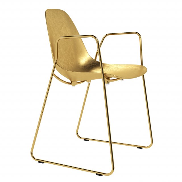 Italian chair Opinion Ciatti Mammamia Gold 3D Model .c4d .max .obj .3ds .fbx .stl .blend 