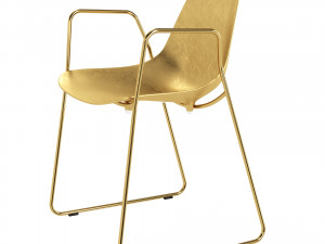 Italian chair Opinion Ciatti Mammamia Gold 3D Model