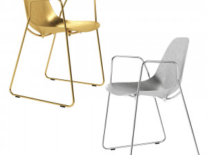 Italian chair Opinion Ciatti Mammamia Gold 3D Model