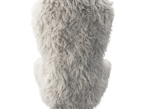 Fluffy Italian contemporary chair Guelfo Fur by Opinion Ciatti Modelo 3D