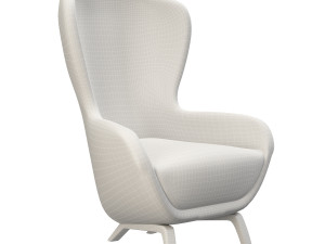 Fluffy Italian contemporary chair Guelfo Fur by Opinion Ciatti Modelo 3D