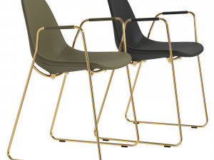 Italian chair Opinion Ciatti Mammamia Sled Modelo 3D