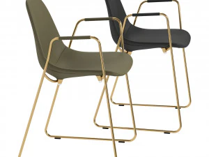 Italian chair Opinion Ciatti Mammamia Sled 3D Model