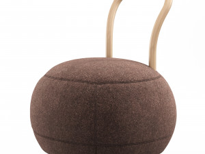 Stylish Italian pouffe Yum Yum from Opinion Ciatti in a modern style 3D Model