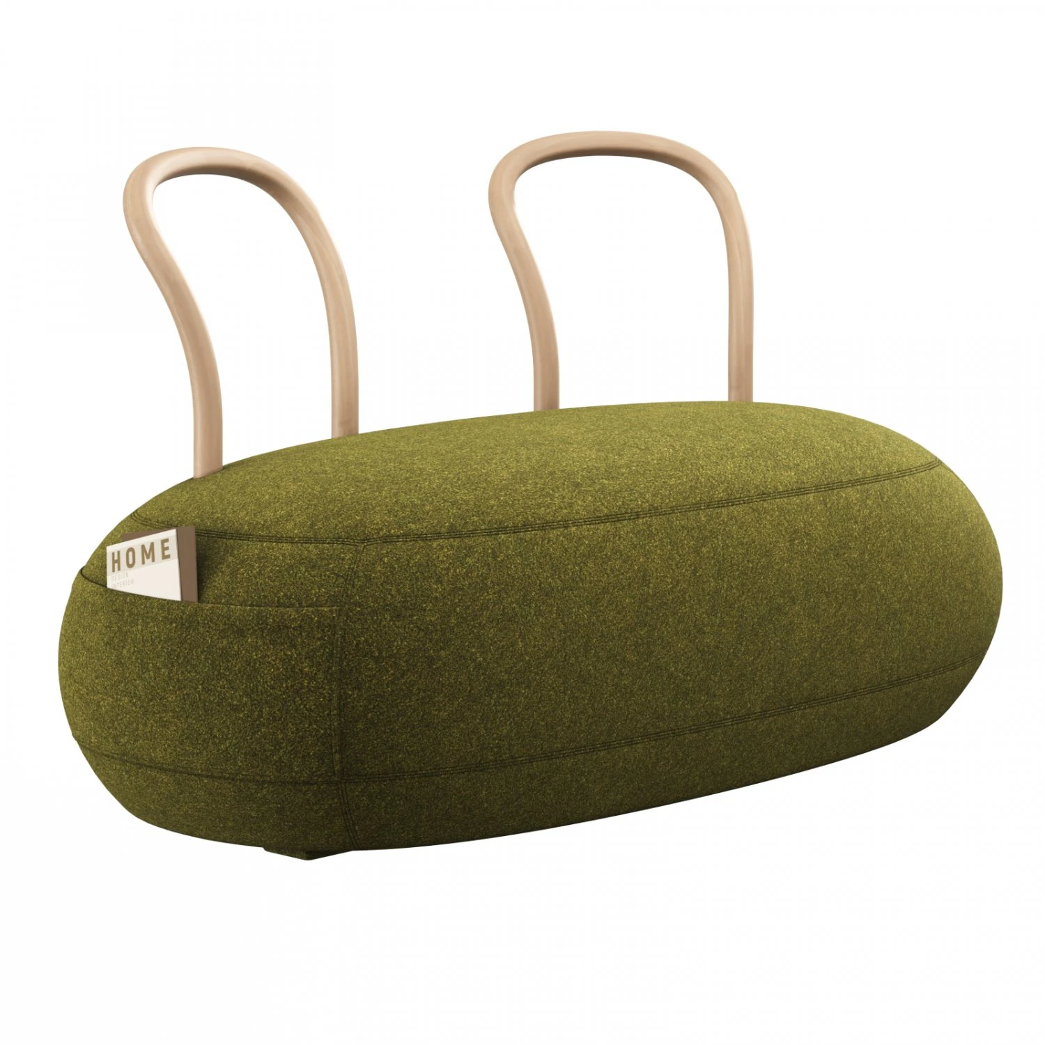 Stylish Italian double pouffe Yum Yum by Opinion Ciatti 3D Model .c4d .max .obj .3ds .fbx .stl .blend 
