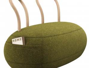 Stylish Italian double pouffe Yum Yum by Opinion Ciatti 3D Model