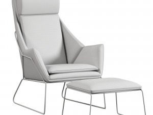 Stylish contemporary Italian armchair New York Bergere by Saba Italia 3D Модель