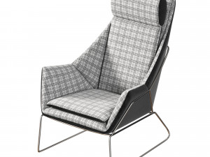 Stylish contemporary Italian armchair New York Bergere by Saba Italia 3D Модель