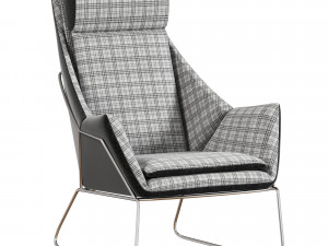 Stylish contemporary Italian armchair New York Bergere by Saba Italia 3D Модель