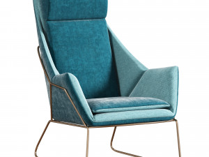 Stylish contemporary Italian armchair New York Bergere by Saba Italia 3D Модель