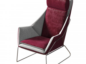 Stylish contemporary Italian armchair New York Bergere by Saba Italia 3D Модель