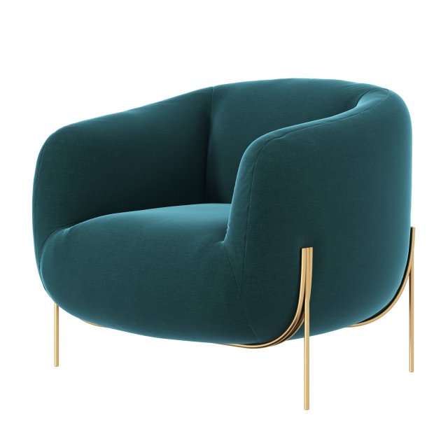 Stylish Italian chair Geo by Saba Italia in a modern style 3Dモデル .c4d .max .obj .3ds .fbx .stl .blend 