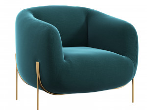 Stylish Italian chair Geo by Saba Italia in a modern style 3Dモデル