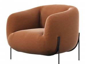 Stylish Italian chair Geo by Saba Italia in a modern style 3Dモデル
