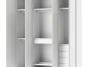 Italian glass wardrobe Scrigno by Sangiacomo 3D 모델
