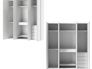 Italian glass wardrobe Scrigno by Sangiacomo 3D 모델