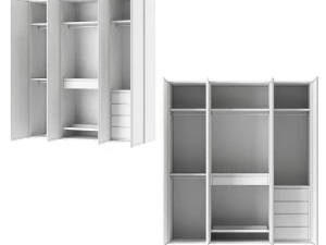 Italian glass wardrobe Scrigno by Sangiacomo 3D Model