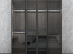 Italian glass wardrobe Scrigno by Sangiacomo 3D Model
