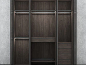 Italian glass wardrobe Scrigno by Sangiacomo 3D Model