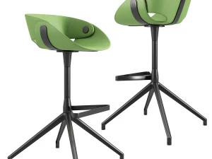 Tonon Flt Flat semi-bar stool 66 cm 3D Model