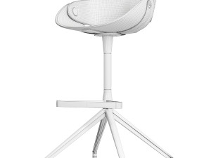 Tonon Flt Flat semi-bar stool 66 cm 3D 모델