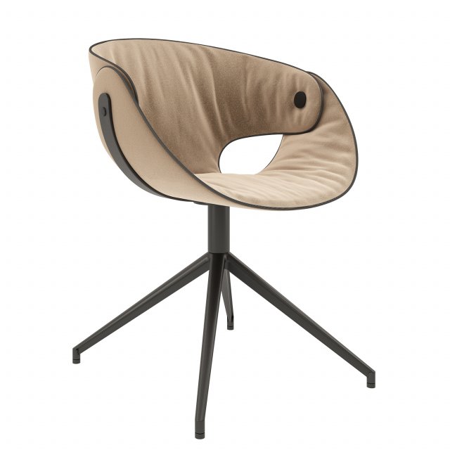 Tonon Flt Flat swivel chair 3D Model .c4d .max .obj .3ds .fbx .stl .blend 