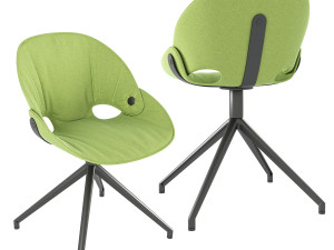 Tonon Flt Flat Green swivel chair Modello 3D
