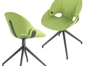 Tonon Flt Flat Green swivel chair Modello 3D
