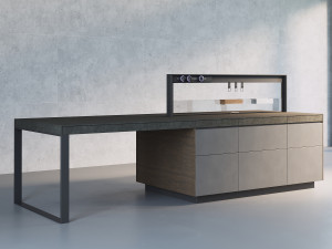 Italian kitchen island Valcucine Genius Loci 3D Model
