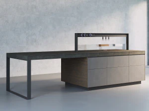 Isla de cocina italiana Valcucine Genius Loci Modelo 3D